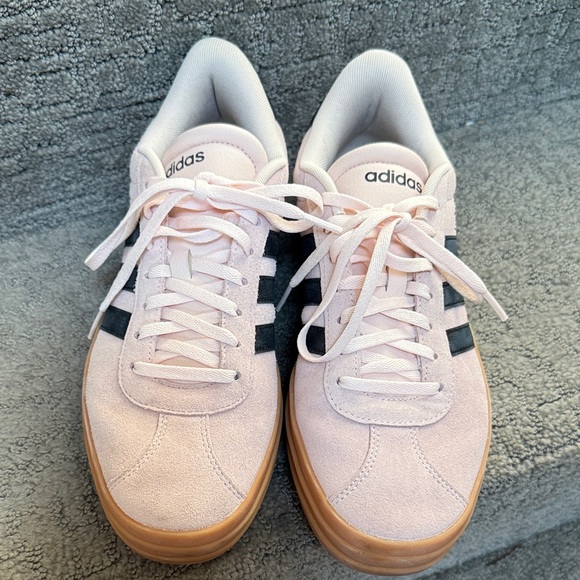 Adidas Women's VL Court Bolt Platform Pink Sneakers size 9 - Picture 2 of 4